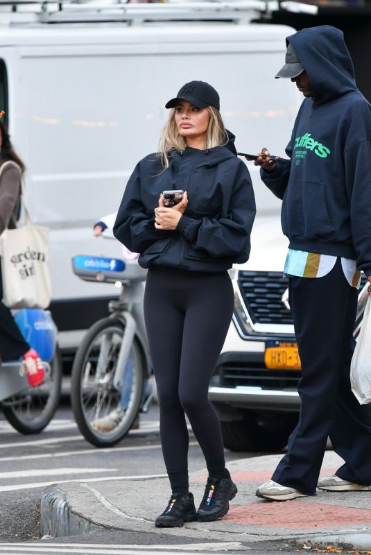 CHLOE SIMS and Vas J Morgan Out in New York 10/10/2024