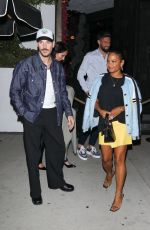 CHRISTINA MILIA Night Out with Olivier Giroud and His Wife at Catch Steak 10/28/2024