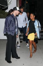 CHRISTINA MILIA Night Out with Olivier Giroud and His Wife at Catch Steak 10/28/2024