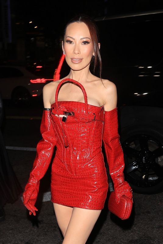 CHRISTINE CHIU Arrives at Paris Hilton