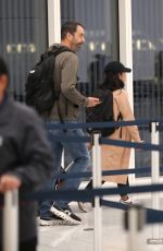 CORINNE FOXX and Her New Husband at LAX Airport 10/02/2024