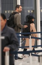 CORINNE FOXX and Her New Husband at LAX Airport 10/02/2024