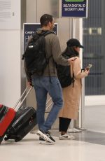 CORINNE FOXX and Her New Husband at LAX Airport 10/02/2024