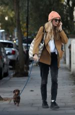 CRESSIDA BONAS Out with Her Dog at Notting Hill 10/17/2024