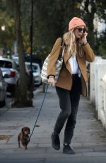 CRESSIDA BONAS Out with Her Dog at Notting Hill 10/17/2024