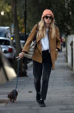 CRESSIDA BONAS Out with Her Dog at Notting Hill 10/17/2024