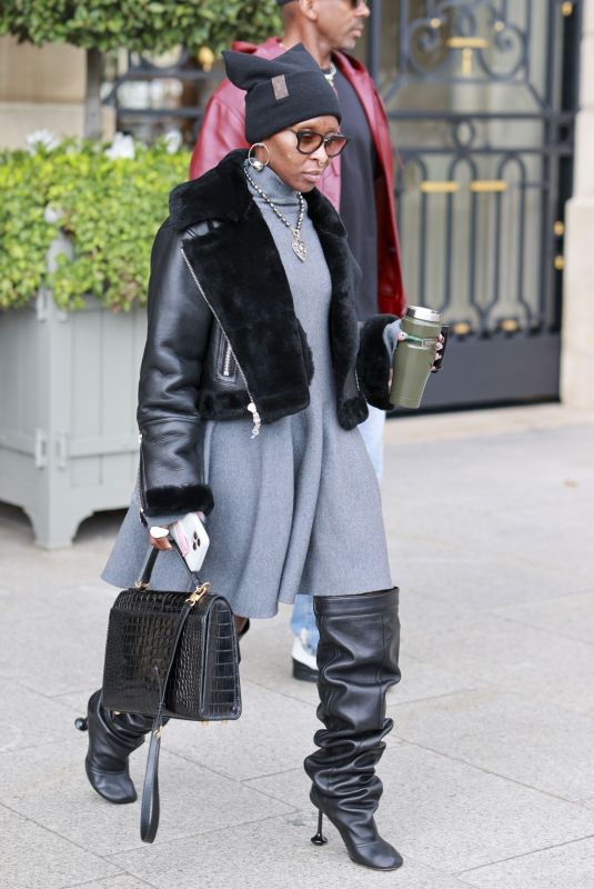 CYNTHIA ERIVO Leaves Ritz Hotel in Paris 09/30/2024
