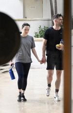 DAISY RIDLEY and Tom Bateman Leaves a Gym in Miami 10/07/2024