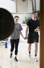 DAISY RIDLEY and Tom Bateman Leaves a Gym in Miami 10/07/2024
