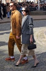 DAISY RIDLEY Arrives at Miu Miu Fashion Show at Paris Fashion Week 10/01/2024
