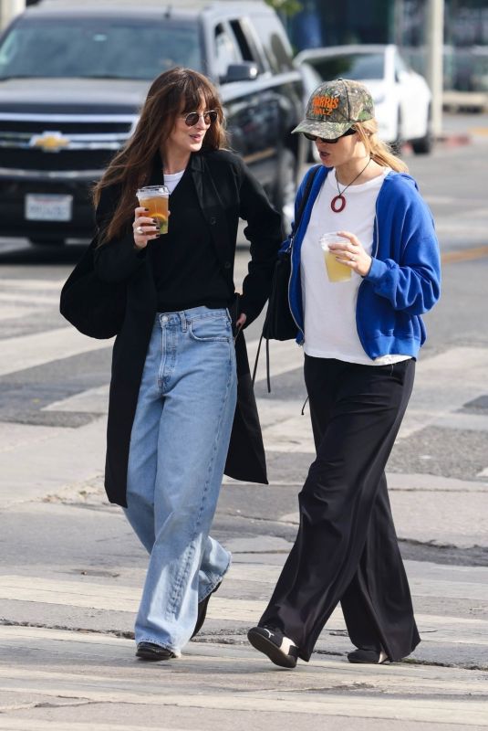 DAKOTA JOHNSON and JENNIFER LAWRENCE Out in Los Angeles 10/27/2024
