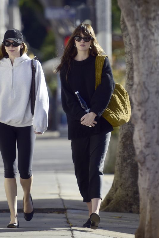 DAKOTA JOHNSON Out After a Girls Lunch in Los Angeles 10/30/2024