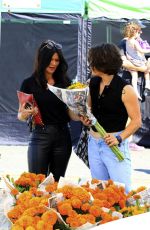 DANIELLE VASINOVA and LOREN HAYES Oyt at Farmers Market in Studio City 10/06/2024