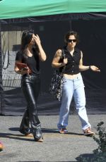 DANIELLE VASINOVA and LOREN HAYES Oyt at Farmers Market in Studio City 10/06/2024