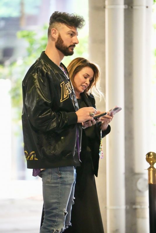 DANNII MINOGUE Celebrates Her 53th Birthday with Her Partner in Melbourne 10/20/2024