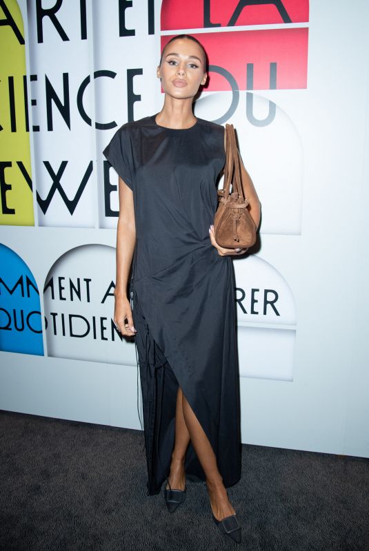 DEIMANTE KAZENAITE at Uniqlo Lifewear Exhibition Cocktail in Paris 09/30/2024