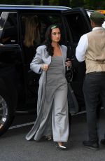 DEMI LOVATO Arrives at an Event by Central Park in New York 10/08/2024