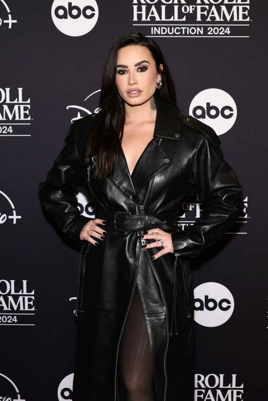 DEMI LOVATO at 2024 Rock & Roll Hall of Fame Induction Ceremony in Cleveland 10/19/2024