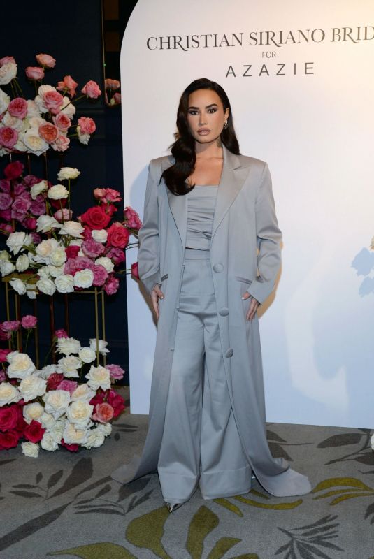 DEMI LOVATO at Christian Siriano for Azazie 2024/2025 Bridal Show Presentation in New York 10/08/2024
