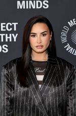 DEMI LOVATO at Project Healthy Minds World Mental Health Day Festival in New York 10/10/2024