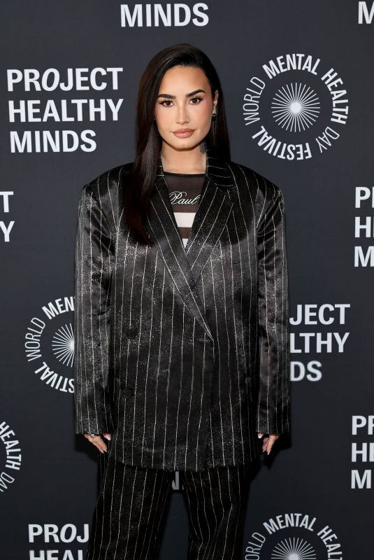 DEMI LOVATO at Project Healthy Minds World Mental Health Day Festival in New York 10/10/2024