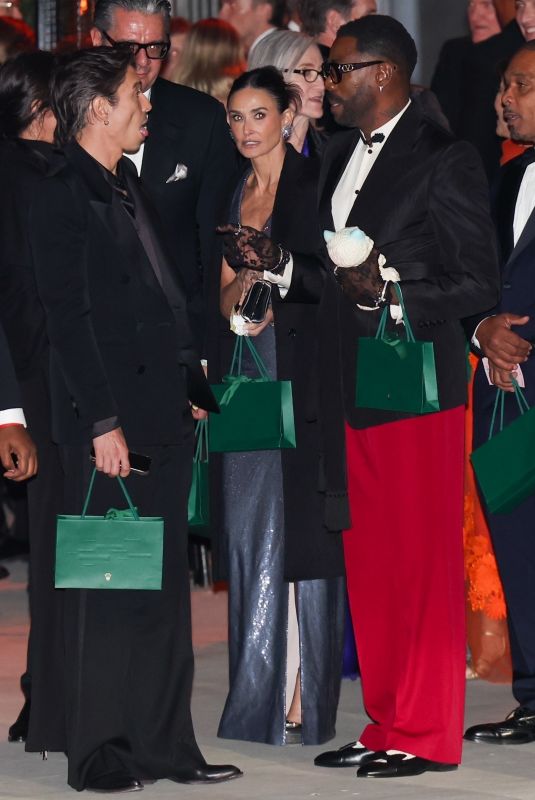 DEMI MOORE Leaves Annual Academy Museum Gala in Los Angeles 10/19/2024