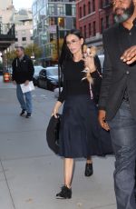 DEMI MOORE Leaves Q&A Event for The Substance in West Village 10/14/2024