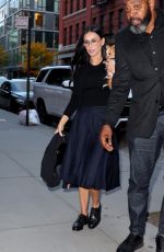 DEMI MOORE Leaves Q&A Event for The Substance in West Village 10/14/2024