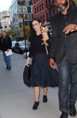 DEMI MOORE Leaves Q&A Event for The Substance in West Village 10/14/2024
