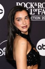DUA LIPA at 2024 Rock & Roll Hall of Fame Induction Ceremony in Cleveland 10/19/2024