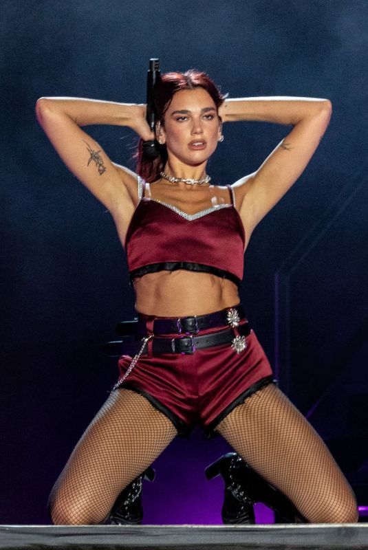 DUA LIPA Performs at 2024 Austin City Limits Music Festival in Austin 10/12/2024