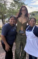 DUA LIPA Poses with Staff at Mexican Seafood Restaurant Este in Austin 10/05/2024