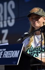 ELIZABETH BANKS Speaks at a Reproductive Freedom National Bus Tour Stop in Las Vegas 10/16/2024