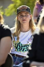 ELIZABETH BANKS Speaks at a Reproductive Freedom National Bus Tour Stop in Las Vegas 10/16/2024