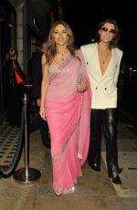 ELIZABETH HURLEY Arrives at Diwali Charity Dinner by International Institute of Fine Arts Modinagar in London 10/16/2024