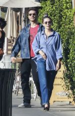 ELIZABETH OLSEN Out for Lunch with Friends at All Time in Los Angeles 10/13/2024