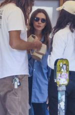 ELIZABETH OLSEN Out for Lunch with Friends at All Time in Los Angeles 10/13/2024