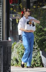 ELIZABETH OLSEN Shopping at a Natural Wine Store in Los Angeles 10/21/2024