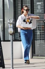 ELIZABETH OLSEN Shopping at a Natural Wine Store in Los Angeles 10/21/2024