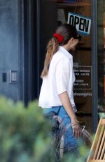 ELIZABETH OLSEN Shopping at a Natural Wine Store in Los Angeles 10/21/2024