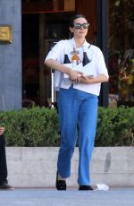 ELIZABETH OLSEN Shopping at a Natural Wine Store in Los Angeles 10/21/2024