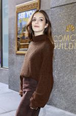 ELLA HUNT Leaves NBC Rockefeller Studios in in New York 10/09/2024