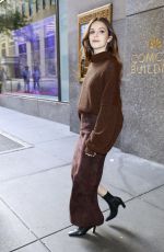 ELLA HUNT Leaves NBC Rockefeller Studios in in New York 10/09/2024