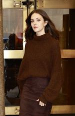 ELLA HUNT Leaves NBC Rockefeller Studios in in New York 10/09/2024