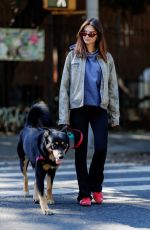 EMILY RATAJKOWSKI Out with Her Dog in Brooklyn 10/15/2024