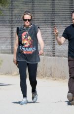 EMILY WARD Out Hikinig in Los Angeles 10/04/2024