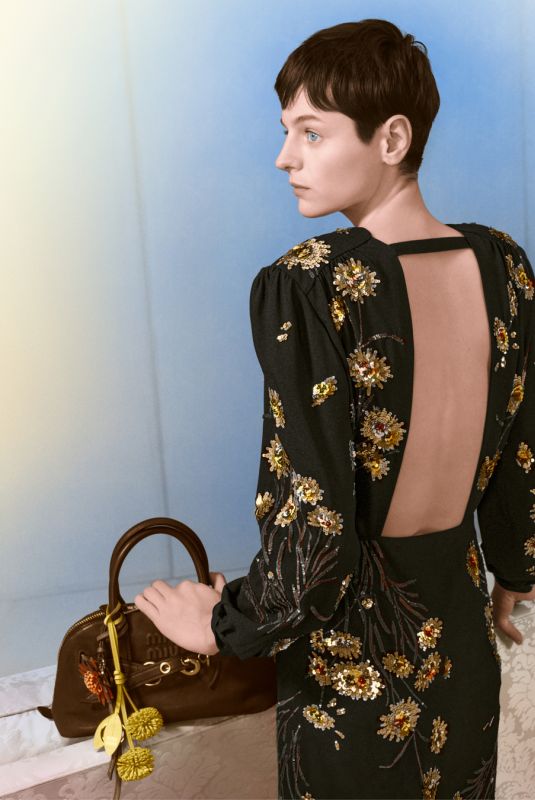 EMMA CORRIN for Miu Miu Holiday Campaign, November 2024