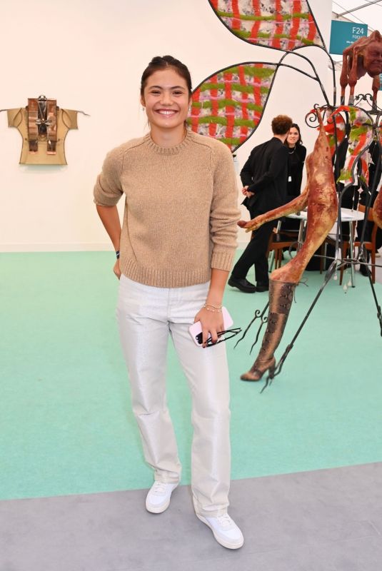 EMMA RADUCANU at Frieze Art Fair 2024 VIP Preview in London 10/09/2024