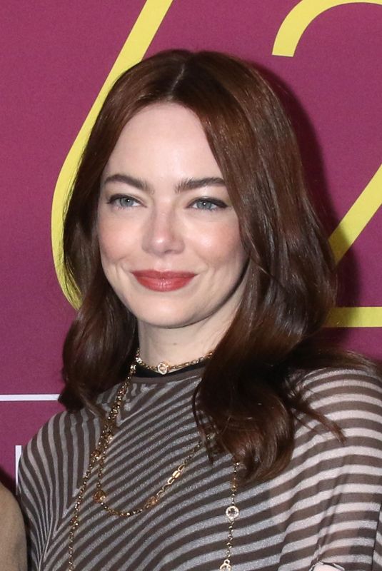 EMMA STONE at A Real Pain Premiere at 62nd New York Film Festival 10/05/2024