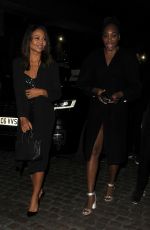 EMMA WEYMOUTH and VENUS WILLIAMS Arrives at Chiltern Firehouse in London 10/10/2024